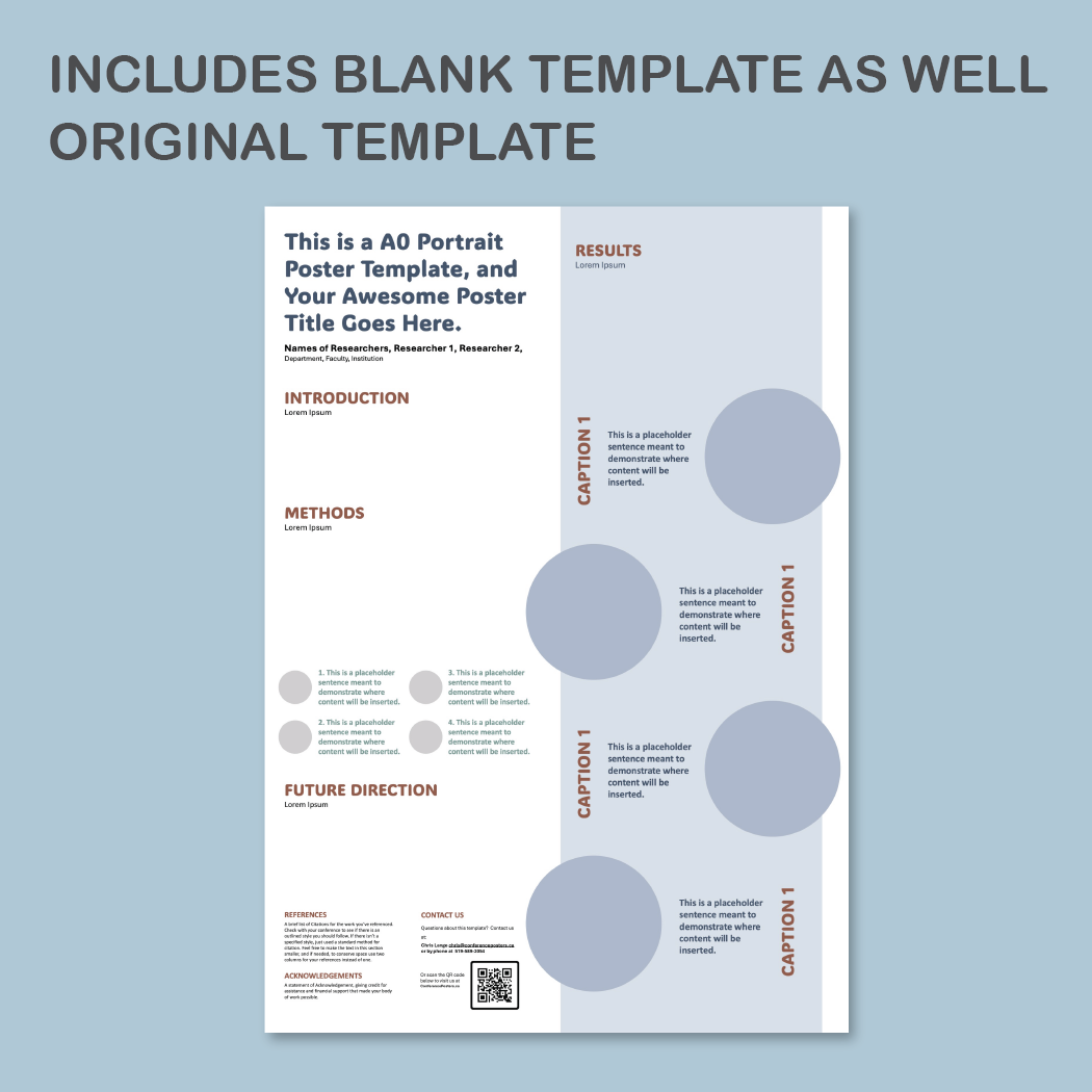 A0 Portrait PowerPoint Template – Health 01