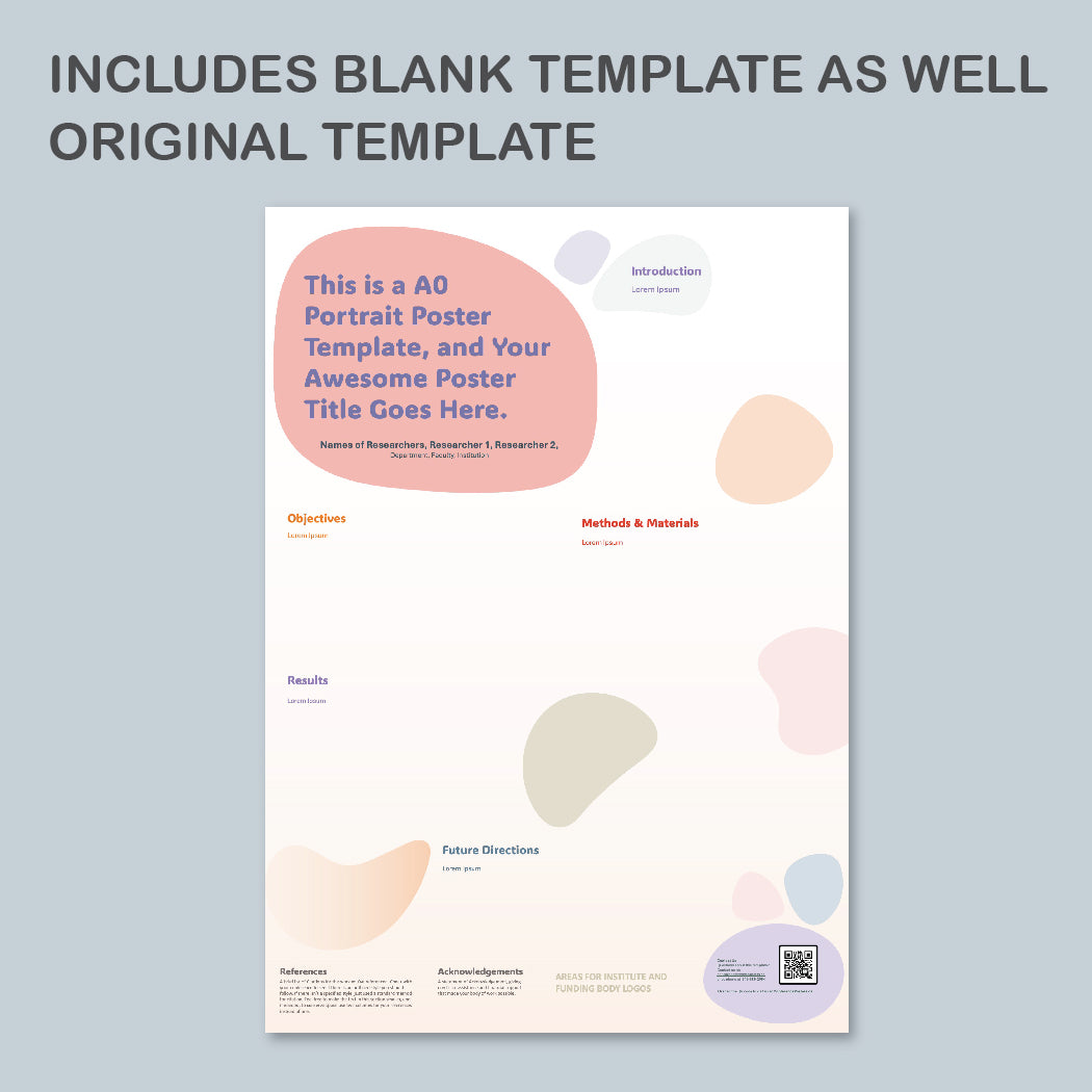 A0 Portrait PowerPoint Template – Wellness 02