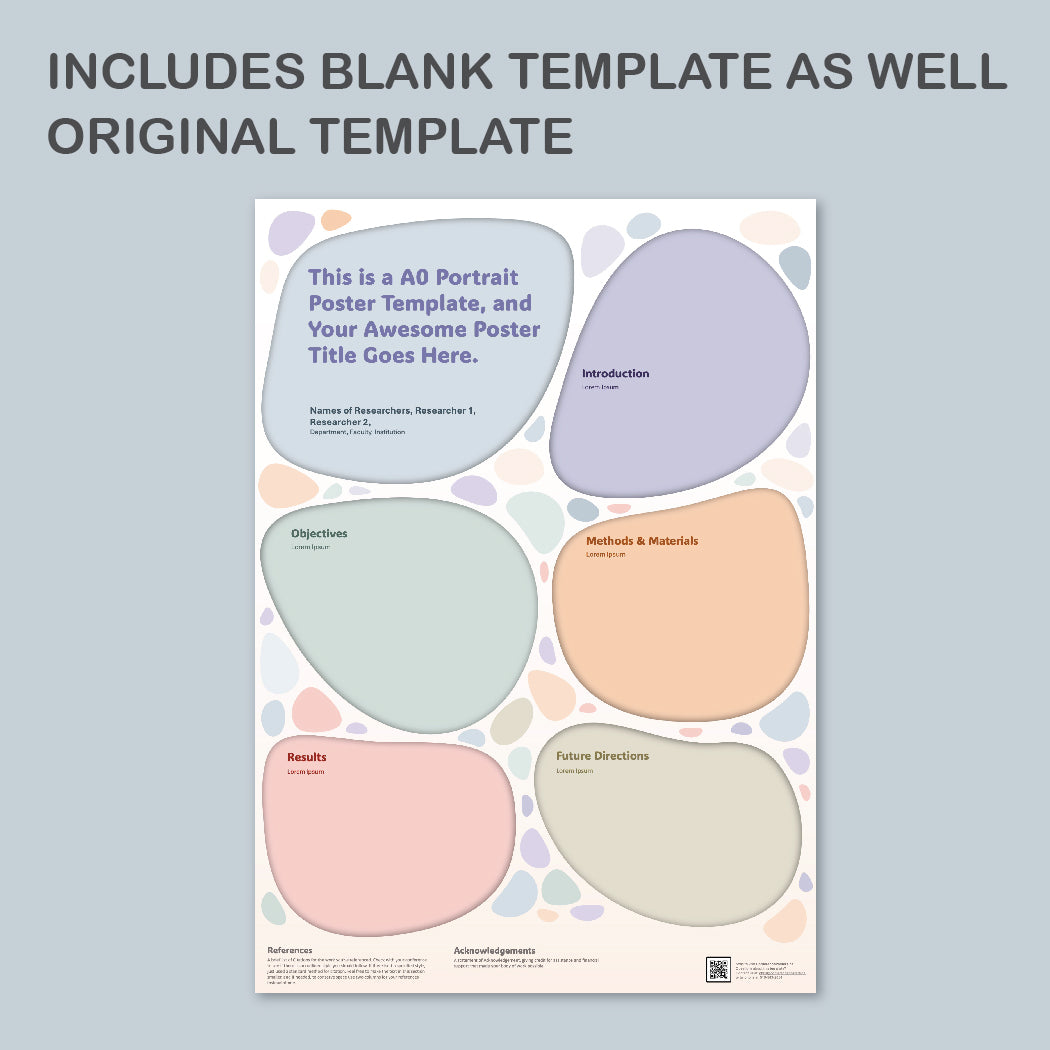 A0 Portrait PowerPoint Template – Wellness 03