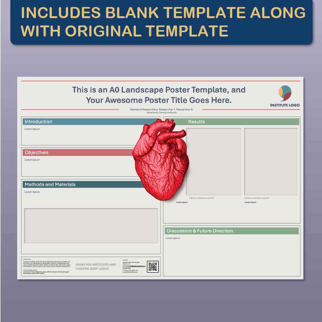 A0 Landscape PowerPoint Template – Biology 05